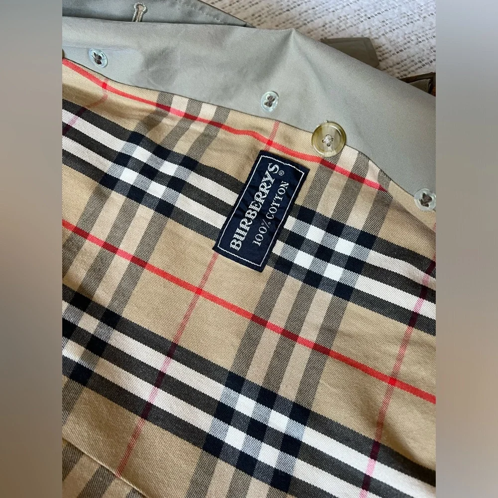 Classic Tan Trench Coat Burberry USA  small 6 - Picture 12 of 15